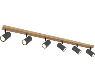 Globo 57911-6DG - Oświetlenie punktowe ROBBY 6xGU10/35W/230V brązowe/czarne - Lampy sufitowe - miniaturka - grafika 1