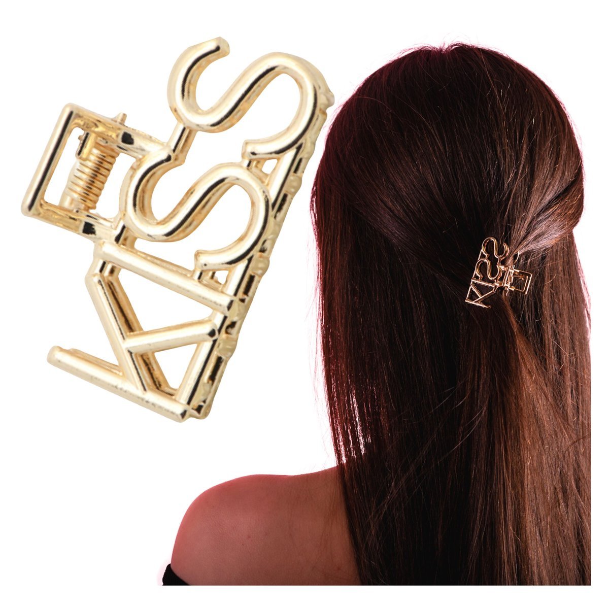 Klamra do Włosów Złota Mała Spinka 