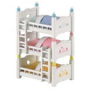 Figurki dla dzieci - Sylvanian Families Potrójne łóżko piętrowe 4448 - miniaturka - grafika 1