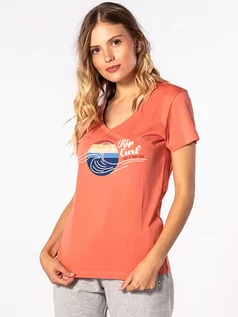 Koszulki dla dziewczynek - Rip Curl THE WAVE KISS KISS t-shirt damski - S - grafika 1