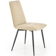 Krzesła - Halmar Krzesło K493 Czarny/Beżowy Kuchnia/Jadalnia/Salon Minimalistyczny/Loft - miniaturka - grafika 1