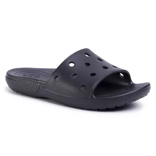 Klapki i japonki damskie - Crocs Klapki Classic Slide 206121 Black - grafika 1