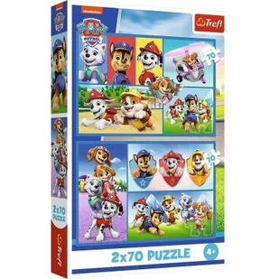 Puzzle 2x70 Psi Patrol rządzi TREFL - Puzzle - miniaturka - grafika 1