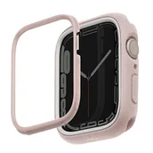 Akcesoria do smartwatchy - UNIQ etui Moduo Apple Watch Series 4/5/6/7/8/SE 44/45mm różowy-biały/blush-white - miniaturka - grafika 1