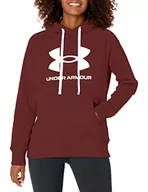 Bluzy damskie - Under Armour Damska bluza z kapturem Rival Fleece Logo - miniaturka - grafika 1