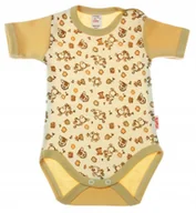 Body dla niemowląt - Body KRÓTKI rękaw 100% Bawełna OSIOŁEK BEŻ r 92 KLEKLE - miniaturka - grafika 1