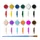 Farby akrylowe zestaw farb akrylowych 12 szt. farbki do malowania 12x3 ml + pędzelek