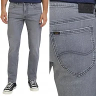 Spodnie męskie - Lee DAREN Slate REGULAR DżINS proste szare męskie spodnie jeansowe W30 L34 - miniaturka - grafika 1