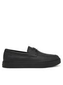 Półbuty męskie - Calvin Klein Półbuty Hybrid Clean Boat Shoe Lth HM0HM02233 Czarny - miniaturka - grafika 1