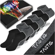 Skarpetki męskie - TASTIQ PREMIUM Skarpetki Stopki M��skie Bawe��na BLACKMIX 6 Par Rozmiar 39/42 - miniaturka - grafika 1