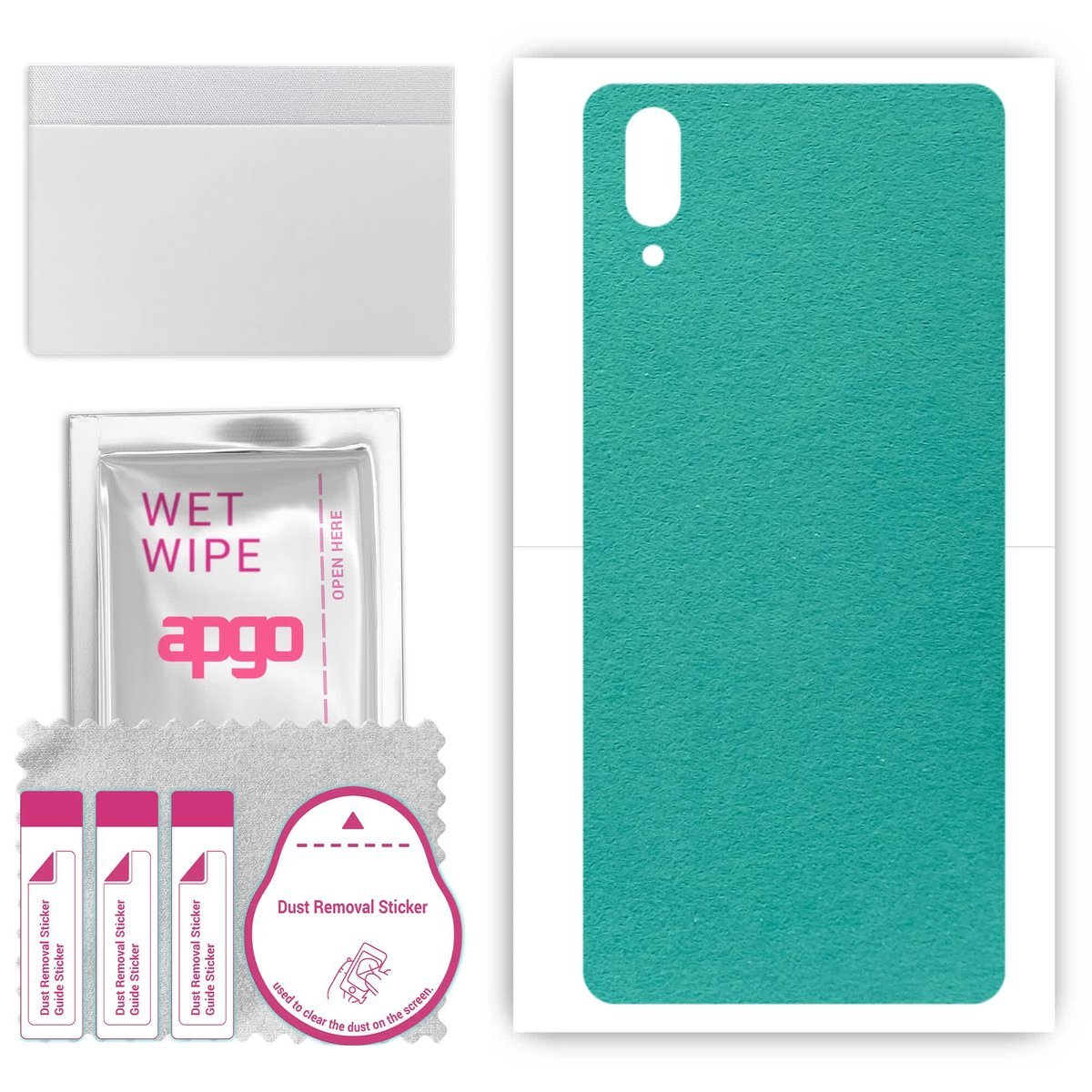 Folia naklejka skórka strukturalna na TYŁ Zamsz do vivo X23 - Zamsz Miętowy - apgo SKINS