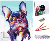 Malowanie po numerach - Zestaw do malowania po numerach, 40x50 cm, Buldog Malowidło - miniaturka - grafika 1