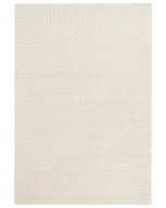 Dywany - BELIANI Dywan beżowy wełniany 160 x 230 cm abstrakcyjny żłobiony wzór nowoczesny minimalistyczny wygląd salon sypialnia - miniaturka - grafika 1