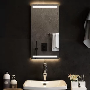 vidaXL Lustro łazienkowe z LED, 30x60 cm - Lustra - miniaturka - grafika 1