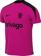 Koszulki i topy damskie - Nike Chelsea Shirt CFC M Nk Df Strk Ss Top K3R, Pink Prime/Pink Prime/Black/Black, FQ2607-659, M - miniaturka - grafika 1