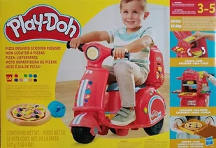 PLAY-DOH Skuter jeździk do rozwożenia pizzy + ciastolina 10 tub i akcesoria - Masy plastyczne - miniaturka - grafika 1
