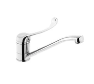 Baterie kuchenne - Kuchinox Madera Jednouchwytowa bateria kuchenna stojąca z dźwignią medyczną chrom BQM06MD - miniaturka - grafika 1