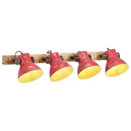 Lampy ogrodowe - vidaXL Kinkiet, 25 W, postarzany czerwony, 90x25 cm, E27 - miniaturka - grafika 1