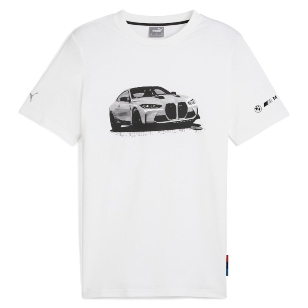 Koszulka męska Puma 63063302 BMW MMS ESS GRAPHIC Biała