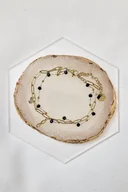 Bransoletki - Bransoletka Nieskończoność z Czarnymi Cyrkoniami Złoto-czarny - miniaturka - grafika 1