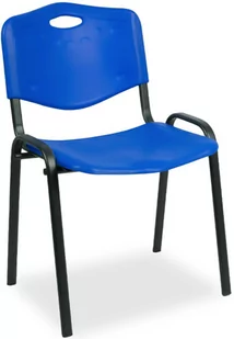 Fotel biurowy, krzesło biurowe Niebieskie krzesło sztaplowane do sali konferencyjnej - Brio - Fotele i krzesła biurowe - miniaturka - grafika 1