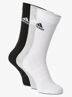Skarpetki męskie - adidas Performance Skarpety pakowane po 3 szt. Mężczyźni drobna dzianina szary|czarny|biały|wielokolorowy jednolity, M - miniaturka - grafika 1