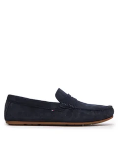 Tommy Hilfiger Mokasyny Casual Hilfiger Suede Driver FM0FM04998 Granatowy - Mokasyny męskie - miniaturka - grafika 1