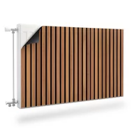 Dekoracje domu - MASKOWNICA Magnetyczna Grzejnika LAMELE 3D Imitacja Drewna 110cm x 60cm - miniaturka - grafika 1