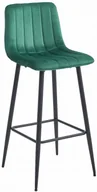 Taborety i hokery - Ciemnozielony hoker welurowy nowoczesny M4-Z01 - miniaturka - grafika 1