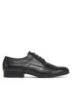 Półbuty męskie - Calvin Klein Półbuty Almond Derby HM0HM01705 Czarny - miniaturka - grafika 1