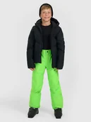 Spodnie narciarskie - 4F Spodnie narciarskie membrana 5000 chłopięce - zielone 122 (6-7 lat) - miniaturka - grafika 1