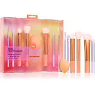 Pędzle do makijażu - Real Techniques Zestaw pędzli i gąbek do makijażu Level Up Brush + Sponge Kit - miniaturka - grafika 1
