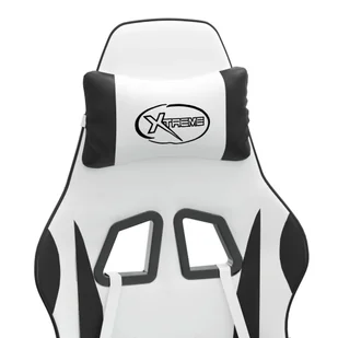 Lumarko Fotel gamingowy, biało-czarny, sztuczna skóra - Fotele gamingowe - miniaturka - grafika 10