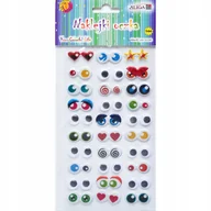 Scrapbooking - NAKLEJKI OCZKA SAMOPRZYLEPNE DO DEKORACJI OZDOBA MASKOTEK 30 PAR - miniaturka - grafika 1