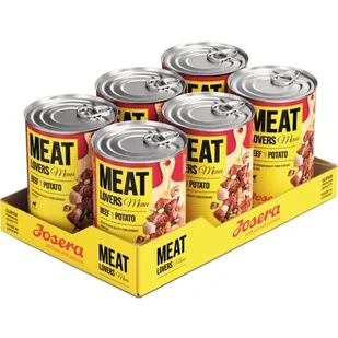 Karma dla psa JOSERA Meat Lovers Menu Wołowina z ziemniakami 6 x 400 g - Mokra karma dla psów - miniaturka - grafika 1