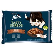 Mokra karma dla kotów - FELIX Tasty Shreds  mokra karma dla kota z kaczką i indykiem w sosie 4x80g - miniaturka - grafika 1