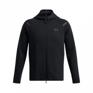 Męska bluza dresowa rozpinana z kapturem Under Armour UA Unstoppable Flc Fz Hd Eu - czarna - UNDER ARMOUR - Bluzy sportowe męskie - miniaturka - grafika 1