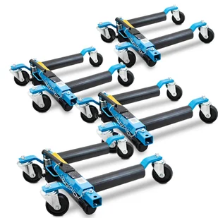 Komplet Wózków Manewrowych 4 Szt 680kg/szt Z Podnośnikiem Hydraulicznym Bituxx - Taczki - miniaturka - grafika 9