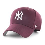 Czapka z daszkiem 47 Brand MLB New York Yankees dla dzieci bordowa - B-RAC17CTP-KM