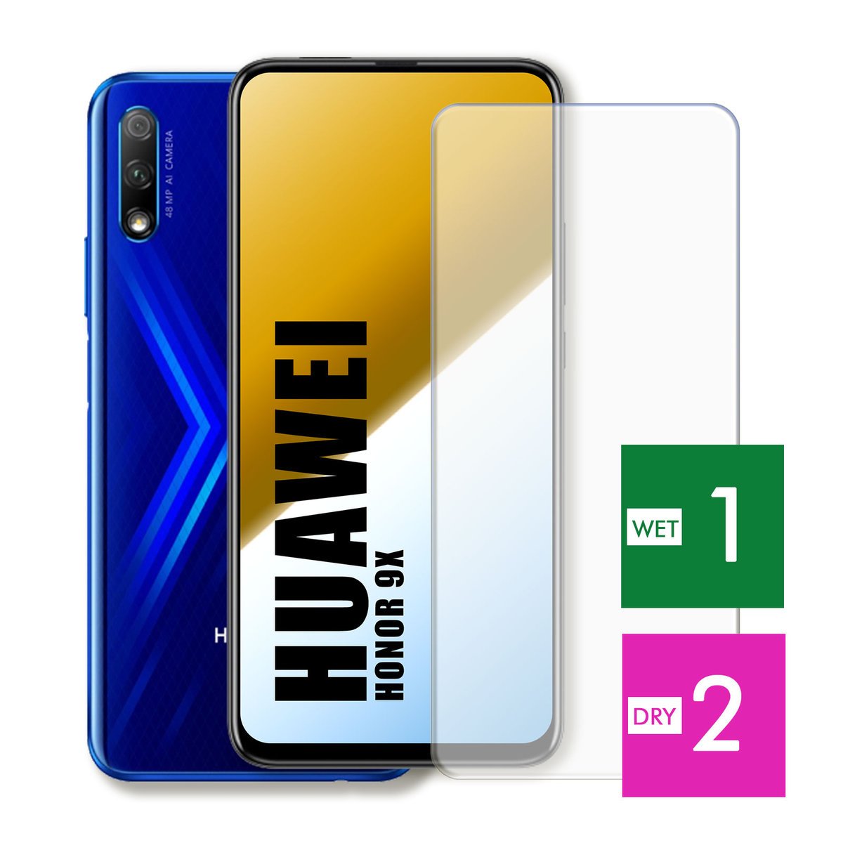 WZMOCNIONE SZKŁO DO HUAWEI HONOR 9X SZYBKA HARTOWANE 9H JAKOŚĆ