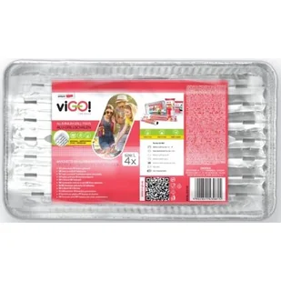 viGO! Tacki aluminiowe do grilla duże 4 szt - Akcesoria do grilla - miniaturka - grafika 1