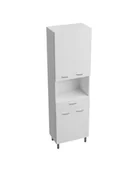 Szafki łazienkowe - Lavita Basic Barato 500 Słupek boczny 170x50x30 cm biały połysk - miniaturka - grafika 1