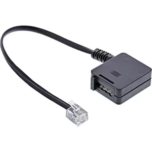 InLine TAE adapter Kabel RJ11 6P4C męski TAE-F German żeński 0.2m 69945 - Patchcordy - miniaturka - grafika 1