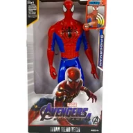 Figurki dla dzieci - SPIDERMAN DUŻA FIGURKA INTERAKTYWNA SPIDER MAN ŚWIATŁO DŹWIĘK AVENGERS - miniaturka - grafika 1
