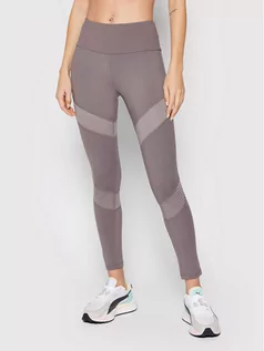 Spodnie sportowe damskie - Guess Legginsy O1BA52 MC049 Fioletowy Slim Fit - grafika 1