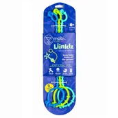 Gryzaki dla dzieci - Zestaw 3 silikonowych pasków do zabawek Mobi - Liinklz Niebieskie - miniaturka - grafika 1