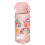 Bidony dla dzieci - Ion8, Tęcza, bidon z ustnikiem, różowy, 350 ml - miniaturka - grafika 1