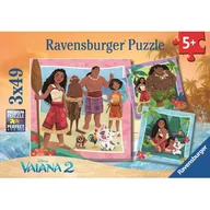 Puzzle - Ravensburger, Puzzle 3x49: Vaiana (12004102). Wiek: 5+ - miniaturka - grafika 1