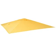 Parasole ogrodowe - Pokrowiec zamienny do luksusowego parasola świetlnego HWC-A96, pokrowiec zamienny do parasola, 3x4m (Ø5m) poliester 3,5kg ~ żółty - miniaturka - grafika 1
