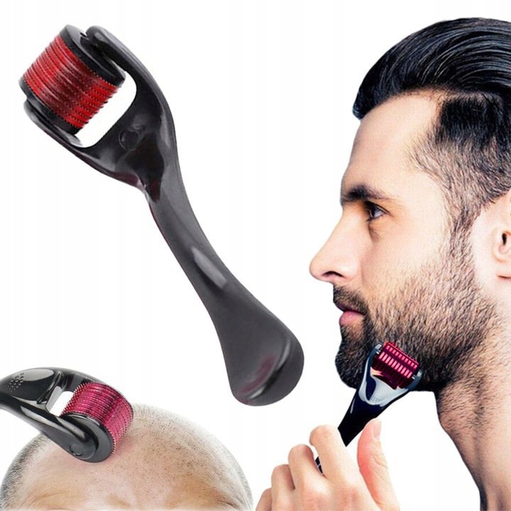 Wałek roller masażer igły do twarzy zarostu brody